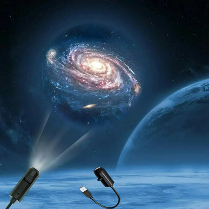 USB Starry Sky Ceiling Projection Light 360 ° Angle Adjustable Decoration Bedroom Children's Gift