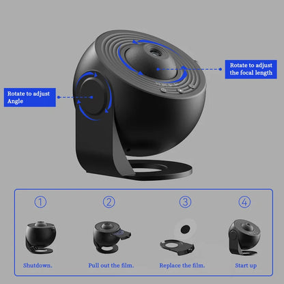 Night Light Galaxy Projector Starry Sky Projector Rotate Planetarium Lamp Night lamp For Room decoration and holiday gifts