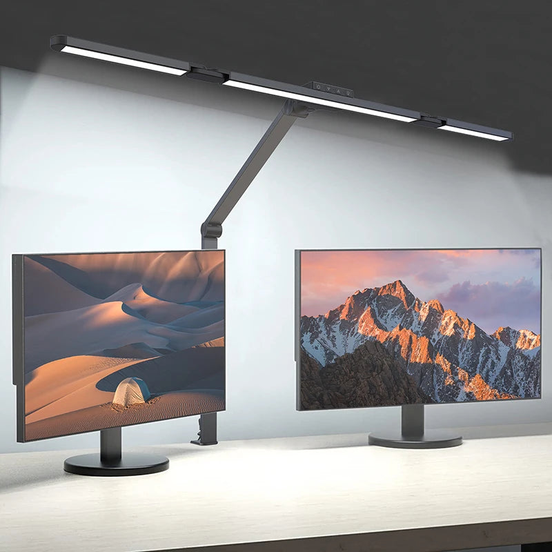 LED Desk Lamp with Clamp Remote Dimming 24W Ultra Bright Desk Lamp for Home and Office Architects Paired with Ambient Lighting