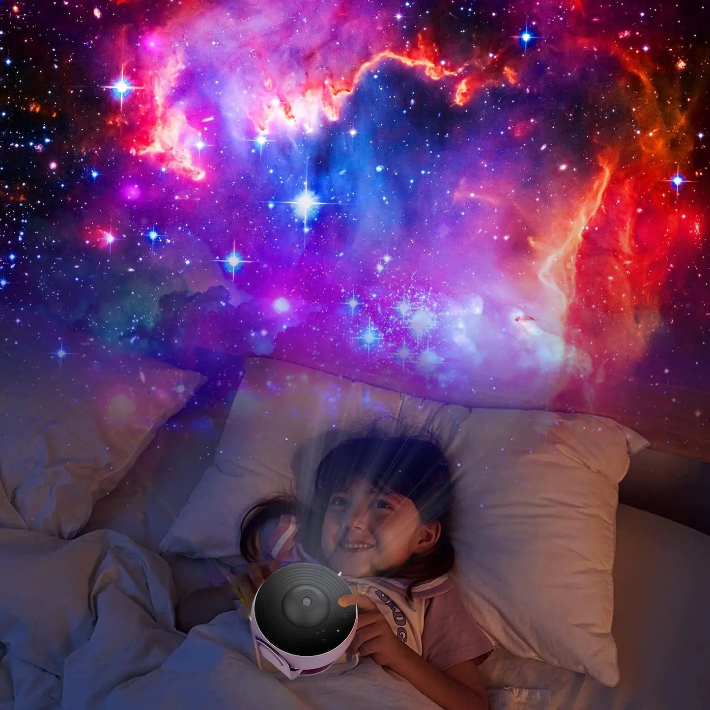 12 in 1 Night Light Galaxy Projector Starry Sky Projector 360° Rotate 4K HD Lamp for Kids Bedroom Christmas Gift Wedding Decor