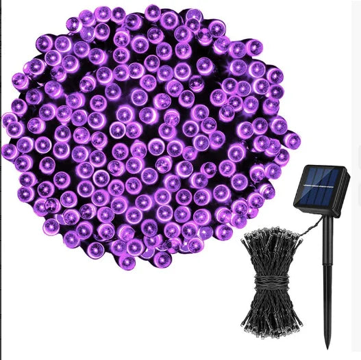 LED Outdoor Led Solar String Lights Fairy Light Solar Powered Garland Lights 8 Mode Garden Wedding Decoration Waterproof