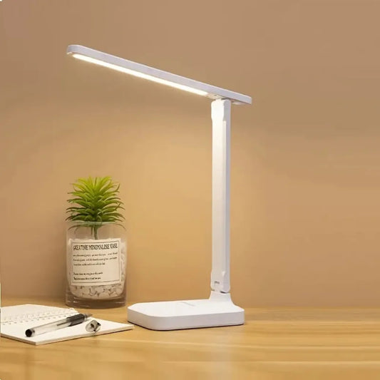 LED desk lamp eye protection touch dimmable LED reading lamp student dormitory bedroom reading USB plug-in study office desk lam
